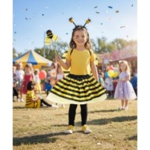 BEE Set 4 Pièces – Ailes, Tutu, Tiare & Baguette - 47077 - Costumes enfant