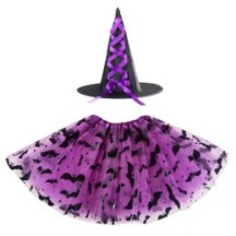 Set Tutu Chauve-Souris & Chapeau – 3 Couleurs aléatoire - 10100 - Costumes enfant