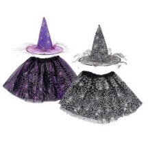 Set Chapeau & Tutu Spider – Or, Argent ou Violet - 25849 - Costumes Halloween