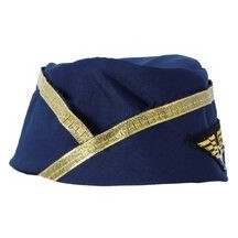 Calot Hôtesse de l’Air Adulte - 44407 - Chapeaux