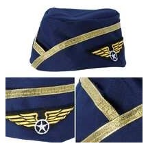 Calot Hôtesse de l’Air Adulte - 44407 - Chapeaux