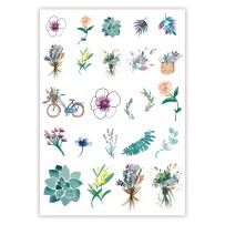 Tatouages Éphémères – Fleurs - 23409 - Strass & Paillettes