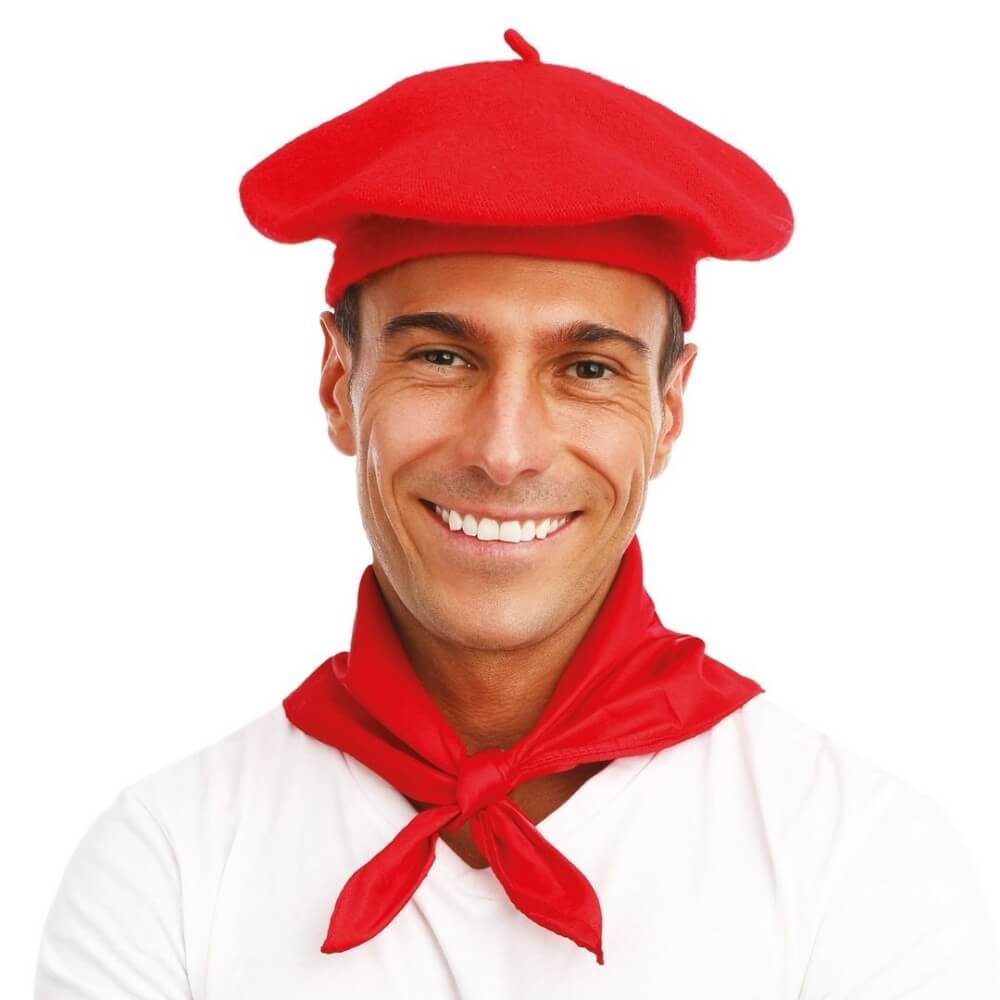 Béret en Laine Rouge Adulte - 46502 - Chapeaux