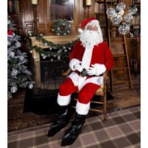 Costume Père Noël Adulte Professionnel – L / XL - B13328 - Costumes adulte