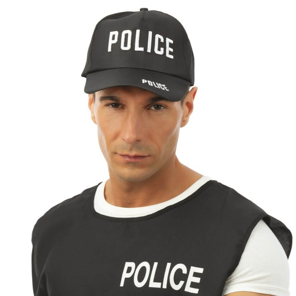 Casquette de Police Adulte - 56930 - Chapeaux