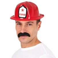 Casque de Pompier Rouge Adulte - 60100 - Chapeaux