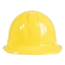 Casque de Chantier Jaune Adulte - 60550 - Chapeaux