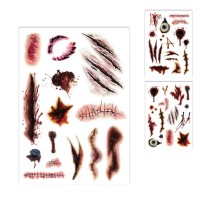 Tatouages Éphémères Halloween – Cicatrices Temporaires - 25311 - Strass & Paillettes