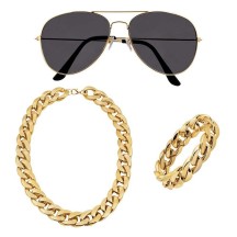Set Pimp collier, bracelet et lunettes - B33200 - Bijoux fantaisie