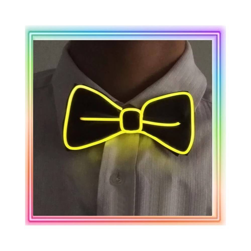 Nœud Papillon LED – 6 Coloris Aléatoires - 47054 - Nœuds Papillon