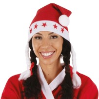 Bonnet Mère Noël Lumineux Adulte - 61045 - Chapeaux