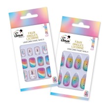Faux Ongles – 2 Modèles Aléatoires – Licorne - 24518 - Faux Ongles & Faux Cils