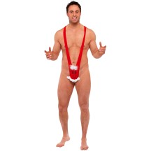 Mankini Humoristique Père Noël Homme - 37875 - Costumes adulte