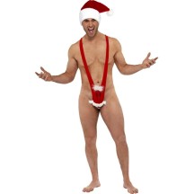 Mankini Humoristique Père Noël Homme - 37875 - Costumes adulte