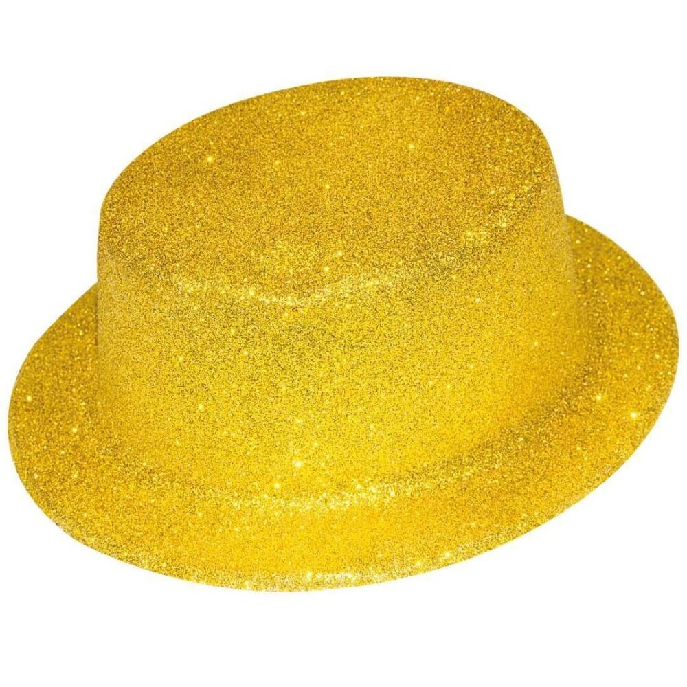 Chapeau Haut de Forme Or Adulte - 63550 - Chapeaux