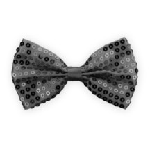 Noeud papillon sequin NOIR - 02391NO - Cravates