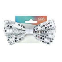 Nœud Papillon Sequin Argent - 02391AR - Nœuds Papillon