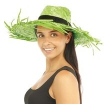 Chapeau de Paille Adulte Couleur Aléatoire - 64120 - Chapeaux