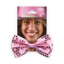 Nœud Papillon Sequin Rose - 02391RO - Cravates