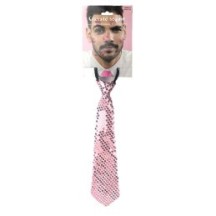 Cravate Sequins Rose - 02390RO - Cravates