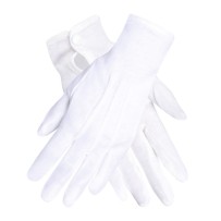 Gants Blancs Courts XL – Taille Large Déguisement - B03081 - Gants
