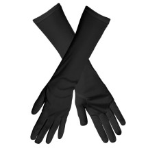 Gants Noirs Polyester 40 cm Nice – Élégance Longue - B03090 - Gants