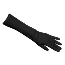 Gants Noirs Polyester 40 cm Nice – Élégance Longue - B03090 - Gants
