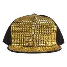 Casquette Bling-Bling Or Adulte - 66639 - Chapeaux