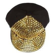 Casquette Bling-Bling Or Adulte - 66639 - Chapeaux