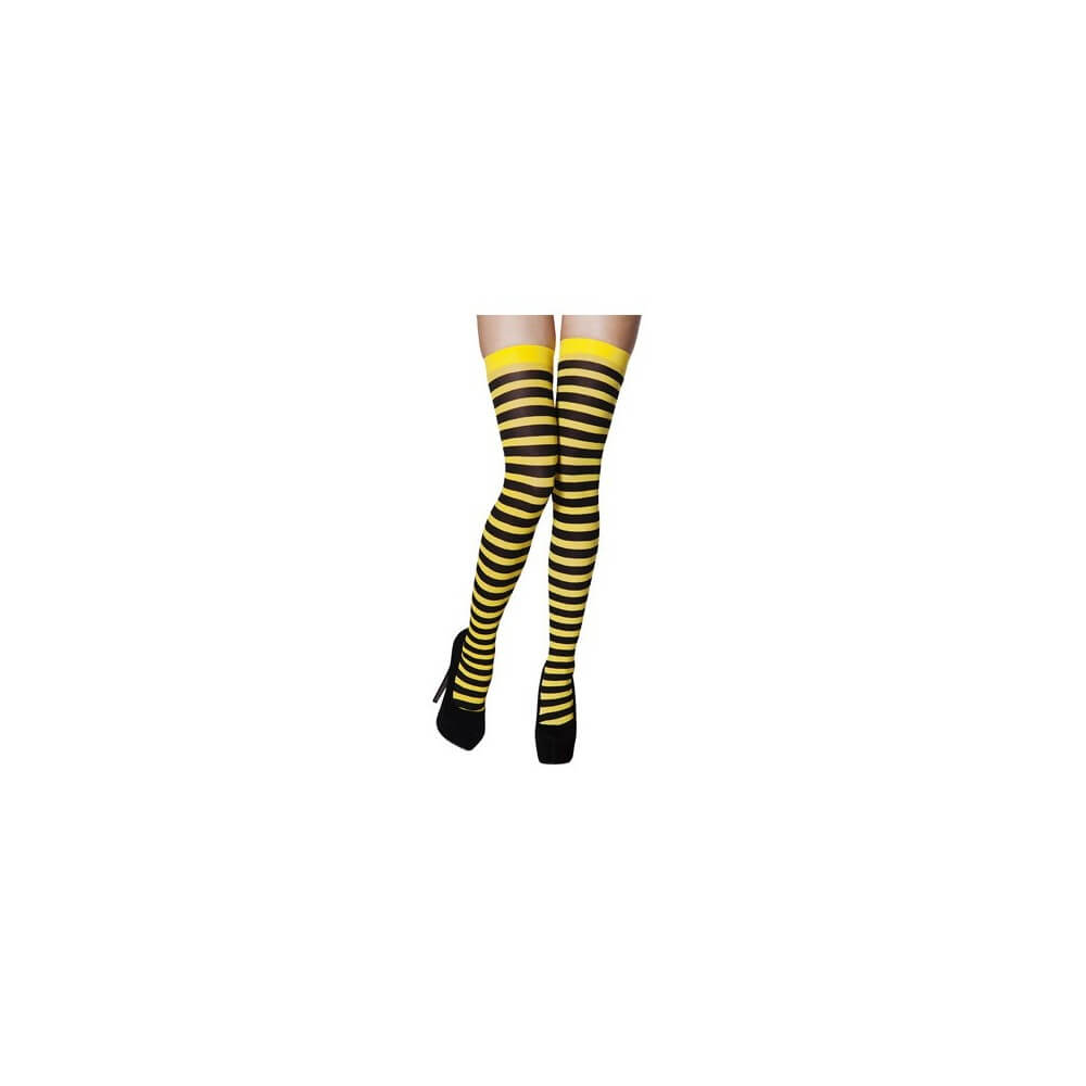 Bas Abeille – Rayures Jaune & Noir - B02250 - Bas & Collants