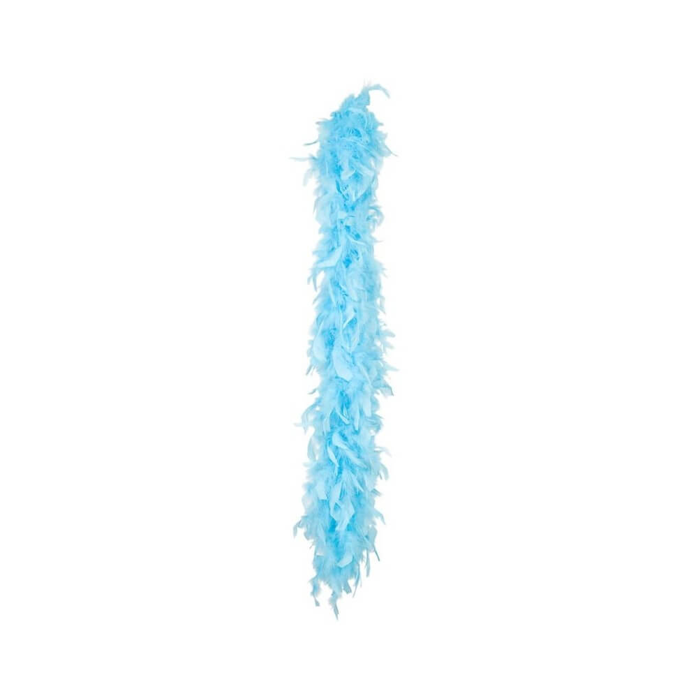 Boa Plumes 1m80 50g Turquoise – Accessoire Déguisement Chic - B52712 - Boas en Plumes