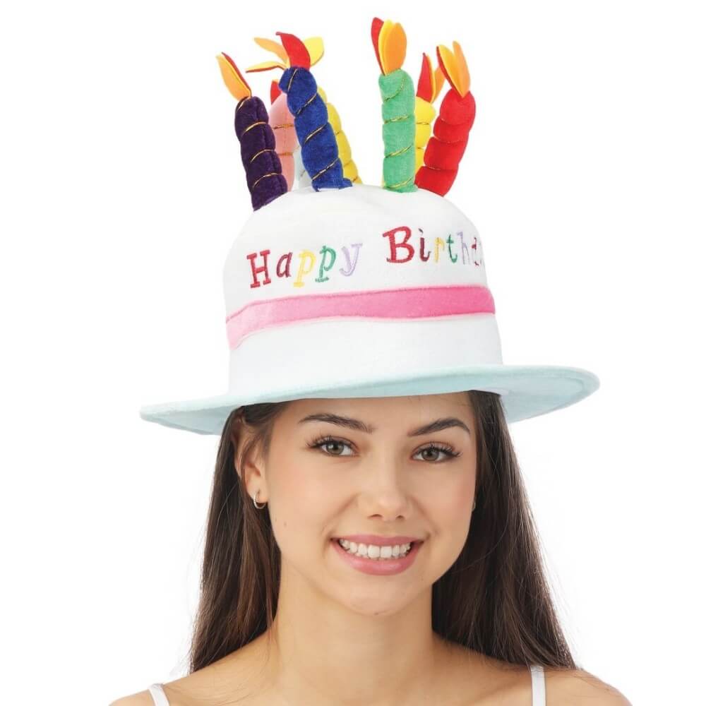 Chapeau Gâteau Adulte Happy Birthday Musical - 70371 - Chapeaux