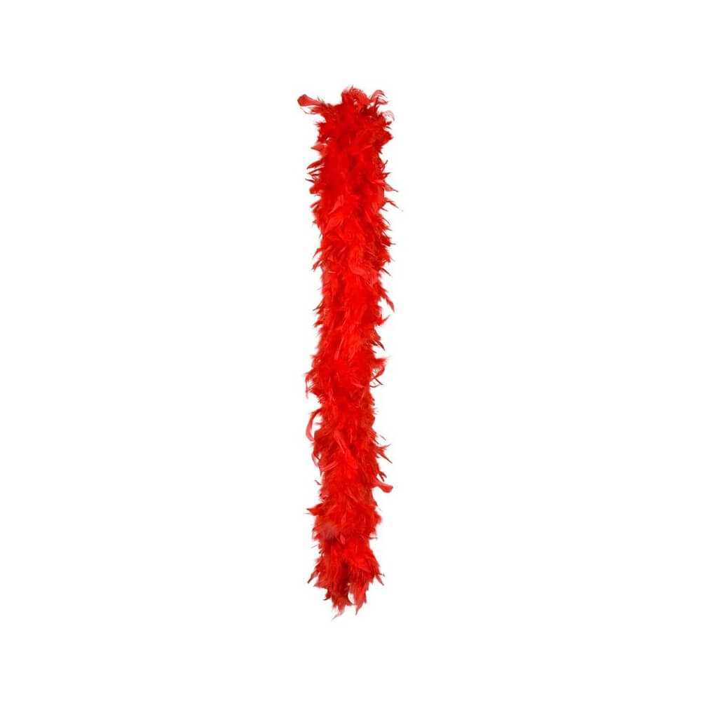 Boa Plumes Rouge 1m80 50g Pas Cher | Fiesta Factory