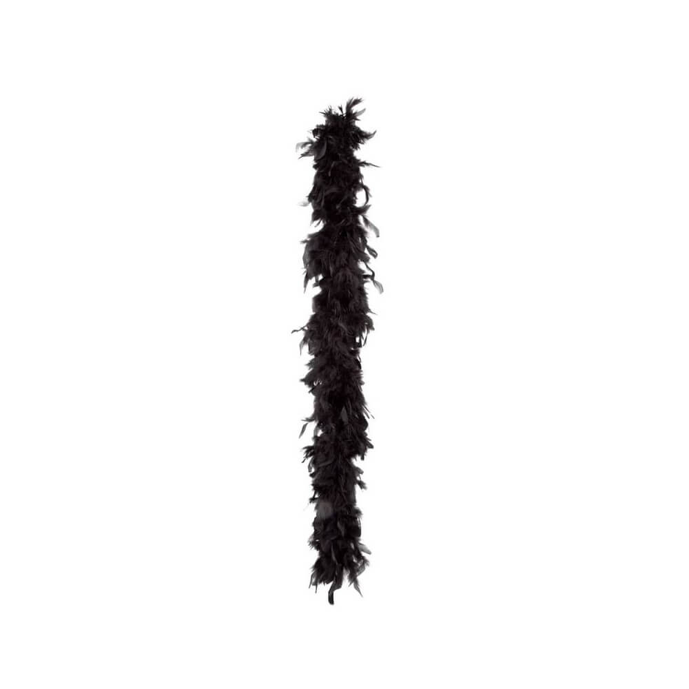 Boa Plumes 1m80 50g Noir – Accessoire Déguisement Élégant - B52705 - Boas en Plumes