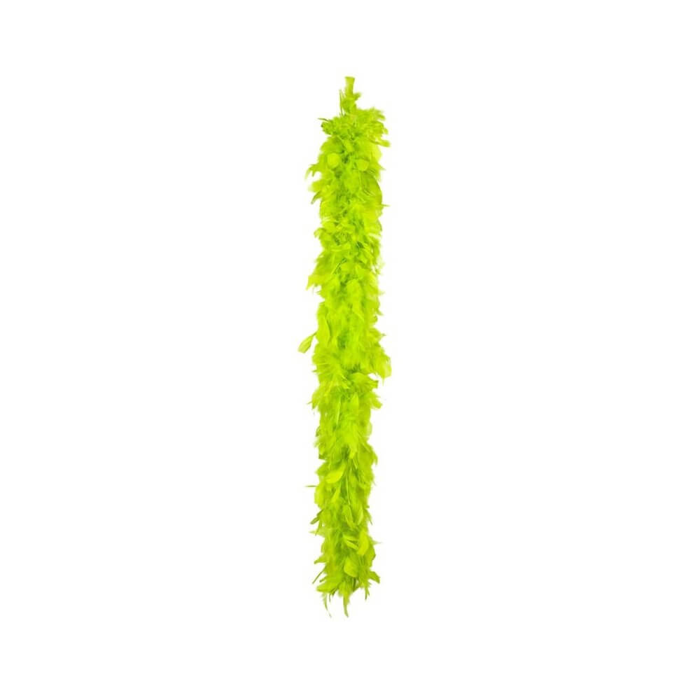 Boa Plumes Vert Pomme 1m80 50g Pas Cher | Fiesta Factory