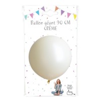 Ballon Géant Ivoire 90 cm Décoration Mariage | Fiesta Factory