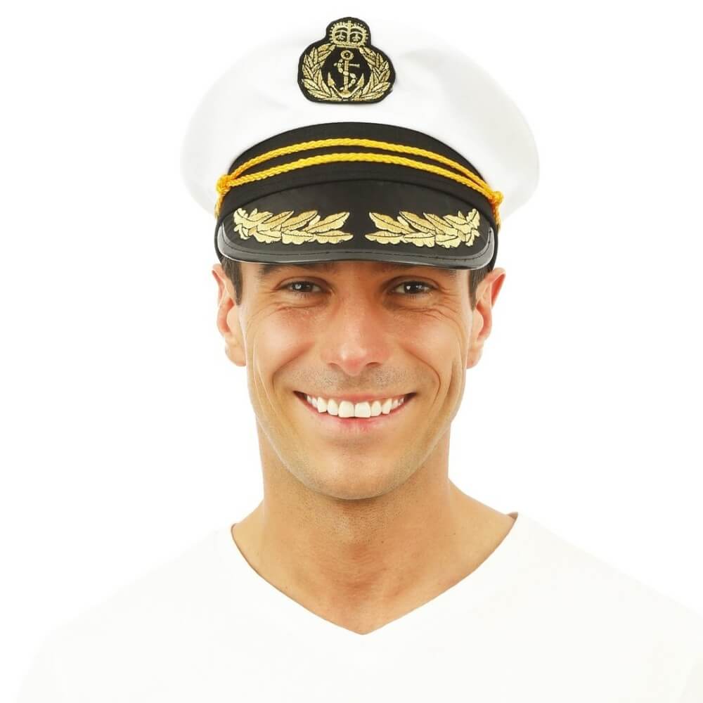 Casquette de Capitaine Adulte Luxe – Accessoire Marin Chic - 72391 - Chapeaux