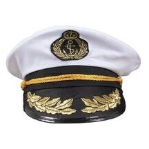 Casquette de Capitaine Adulte Luxe – Accessoire Marin Chic - 72391 - Chapeaux