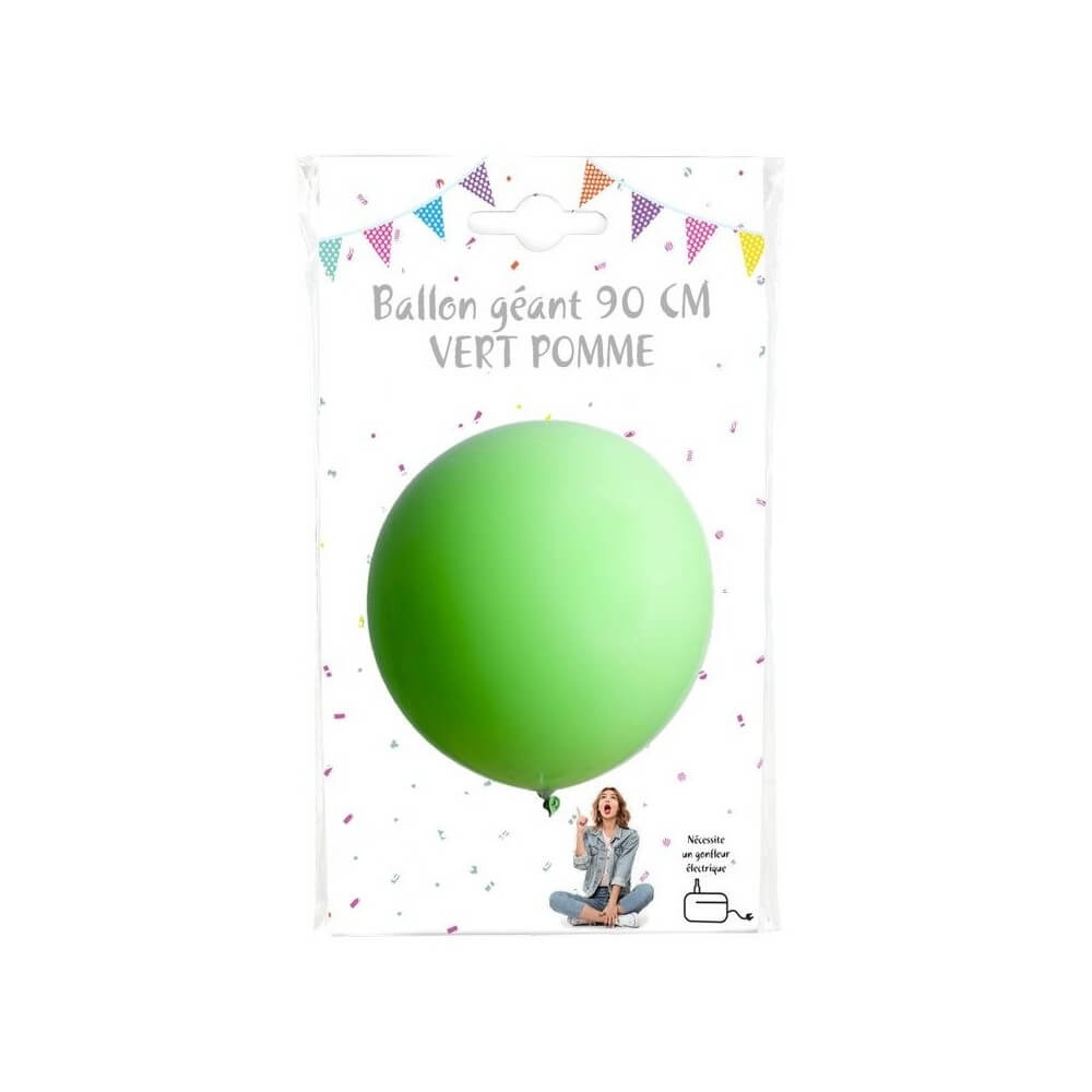 Ballon Géant Vert Pomme 90 cm Décoration | Fiesta Factory