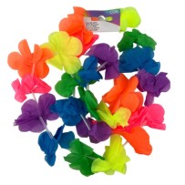 Collier Hawaïen Multicolore Néon Pas Cher | Fiesta Factory