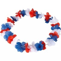 Collier Fleurs Tricolores France Bleu Blanc Rouge | Fiesta Factory
