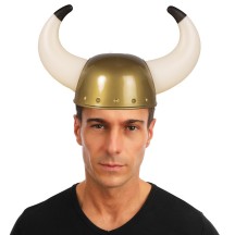 Casque de viking adulte longues cornes pas cher – Déguisement médiéval | Fiesta Factory