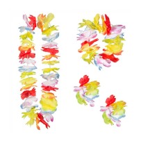 Set Hawaïen Tropical Bandeau Collier Bracelets | Fiesta Factory