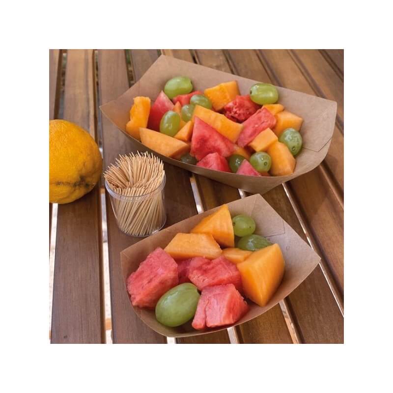 Barquettes en Carton Kraft Brun – 180 à 950 mL – Alimentaire PE - 54B000 - Bols & contenants