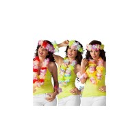 Set Soleil Fleurs 3 Couleurs Aléatoires Hawaïen | Fiesta Factory