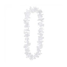 Collier de Bienvenue Luxe Blanc Pas Cher | Fiesta Factory