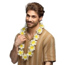 Collier Hawaïen Hibiscus – Fleurs Tropicales - B52408 - Colliers & Colliers de Fleurs