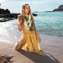 Collier Hawaïen Lulani Blanc – Fleurs Tropicales - B52265 - Colliers & Colliers de Fleurs