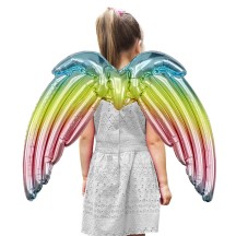 Ballon Aile d’Ange Multicolore Foil 80x59 cm | Fiesta Factory