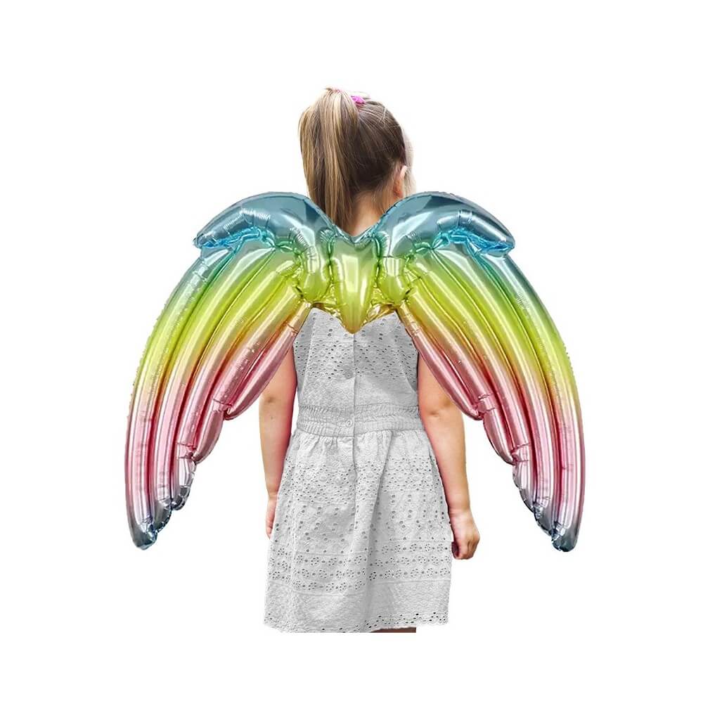 Ballon Aile d’Ange Multicolore Foil 80 x 59 cm - 47014 - Ballons aluminium